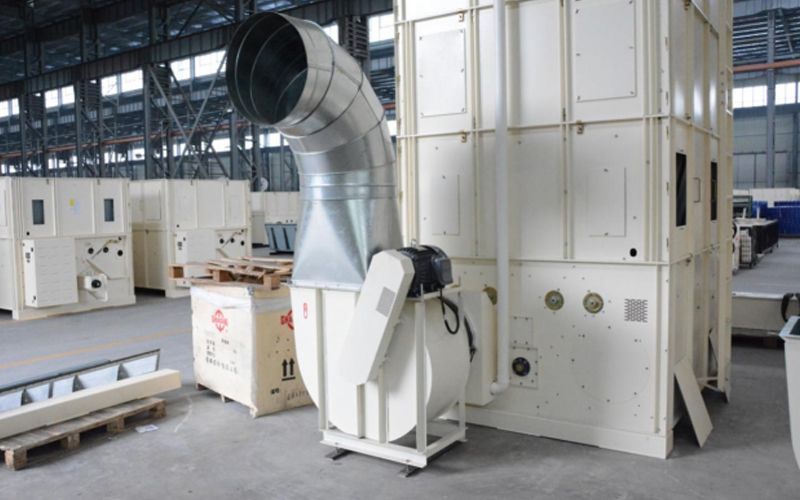 FMWorld grain dryer booster fan on display at the factory