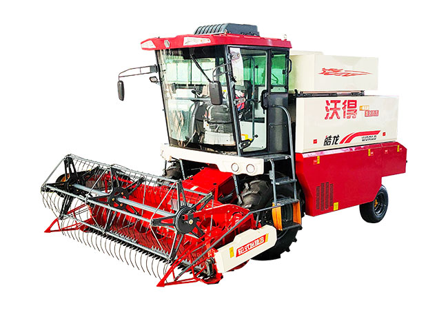 What equipment is used to harvest wheat